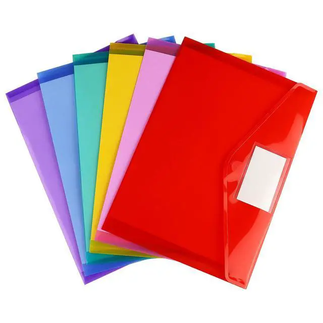 Alt view image 6 of 7 - Plastic Poly Envelopes Clear Folder Document, Letter Size, 6 PCS