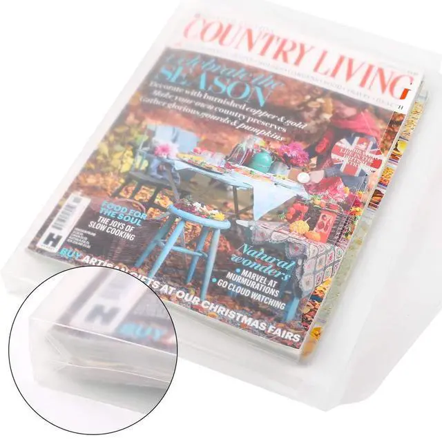 Alt view image 5 of 6 - 24pcs Plastic Envelope Folders Clear Envelopes, Expandable Folders for Documents and Waterproof Folders with Snap Closure, A4 Size Letter Size, for School and Office Supplies