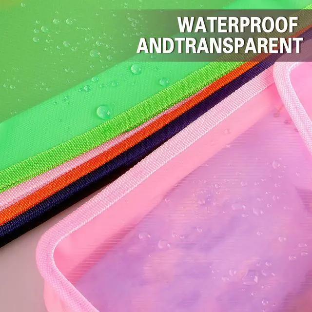 Alt view image 5 of 7 - Plastic Expanding File Folder, Fit Letter/A4 Size, Pink, 1 Pack
