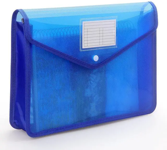 Main image of Plastic Expanding File Folder, Fit Letter/A4 Size, Blue, 1 Pack