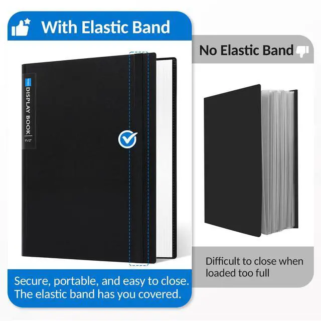 Alt view image 2 of 7 - Art Portfolio 9"x12", 72 Pockets Large Portfolio Folder Display