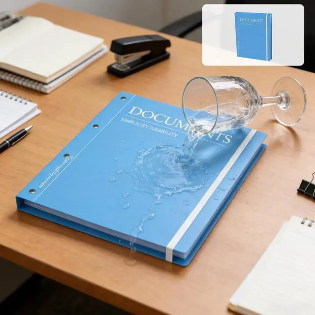 Alt view image 5 of 7 - Important Document Organizer, Folders for Documents, Family File Folder Organizer with Elastic Band, Binder Organizer for Paper, Certificates, Passports, Photos, 1 pc