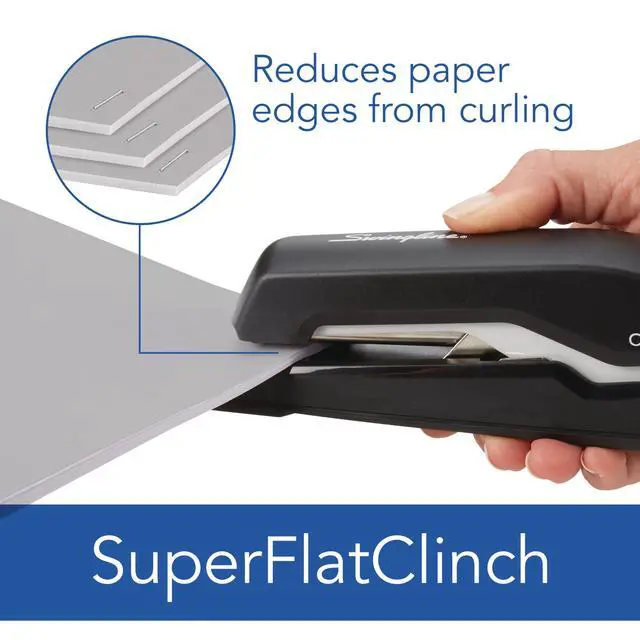 Alt view image 6 of 7 - Stapler, Omnipress 30 Stapler, "Press Anywhere for Easier Use", 30 Sheet Capacity, Black/Gray (5000585A)