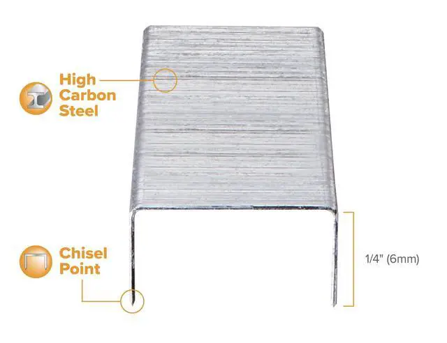Alt view image 2 of 3 - Office Standard Staples, 1/4 Inch Standard Box, 5000 Count