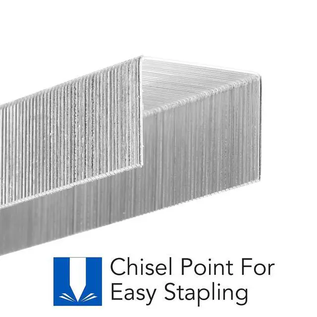 Alt view image 3 of 6 - Staples, Premium High Capacity for Desktop Staplers, 3/8" Length, 125/Strip, 2500/Box, Jam Free, Optima (35550)