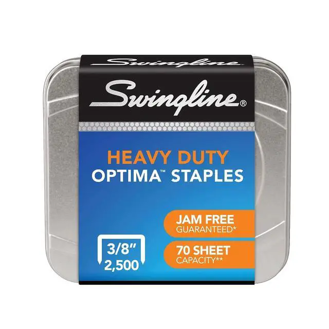 Alt view image 6 of 6 - Staples, Premium High Capacity for Desktop Staplers, 3/8" Length, 125/Strip, 2500/Box, Jam Free, Optima (35550)