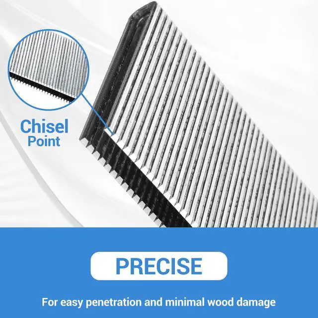Alt view image 4 of 7 - 18 Gauge 1/4-Inch Narrow Crown Staples, 3/4-Inch Length Heavy Duty Galvanized Upholstery Staples for Electric or Pneumatic Narrow Crown Staple Guns (4,000 PCS)