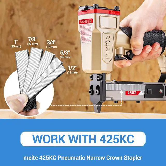 Alt view image 5 of 7 - 18 Gauge 1/4-Inch Narrow Crown Staples, 3/4-Inch Length Heavy Duty Galvanized Upholstery Staples for Electric or Pneumatic Narrow Crown Staple Guns (4,000 PCS)