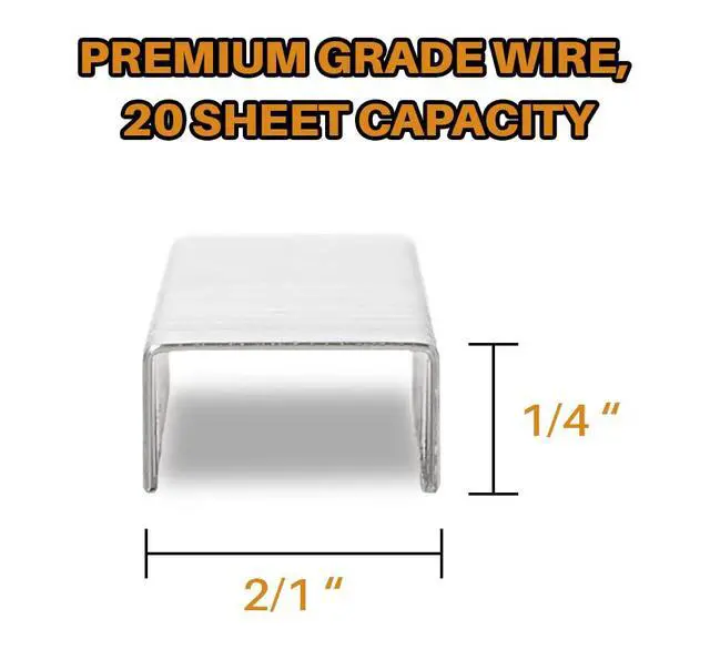 Alt view image 3 of 6 - Staples Standard 5 PK Staples for Stapler 25,000, 1/4 Inch