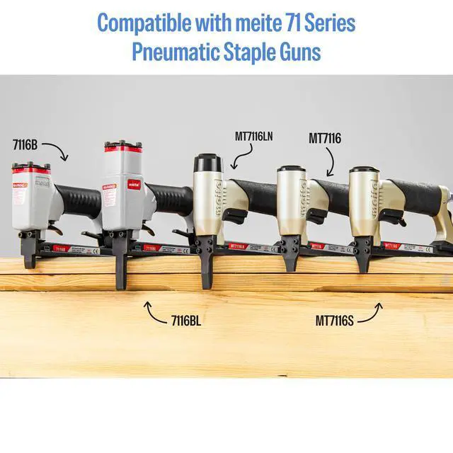 Alt view image 4 of 7 - 22 Gauge 71 Series 3/8-Inch Crown 1/2" Leg Length Galvanized Upholstery Staples for Fine Wire Staplers 10,020 PCS/Box (1 Box)