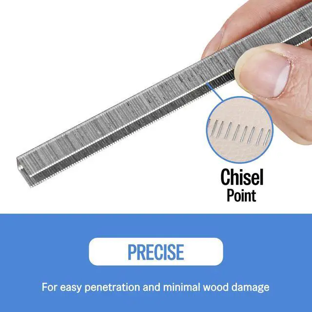 Alt view image 7 of 7 - 22 Gauge 71 Series 3/8-Inch Crown 1/2" Leg Length Galvanized Upholstery Staples for Fine Wire Staplers 10,020 PCS/Box (1 Box)