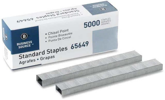 Main image of Chisel Point Standard Staples - Box of 5000 (65649), Silver