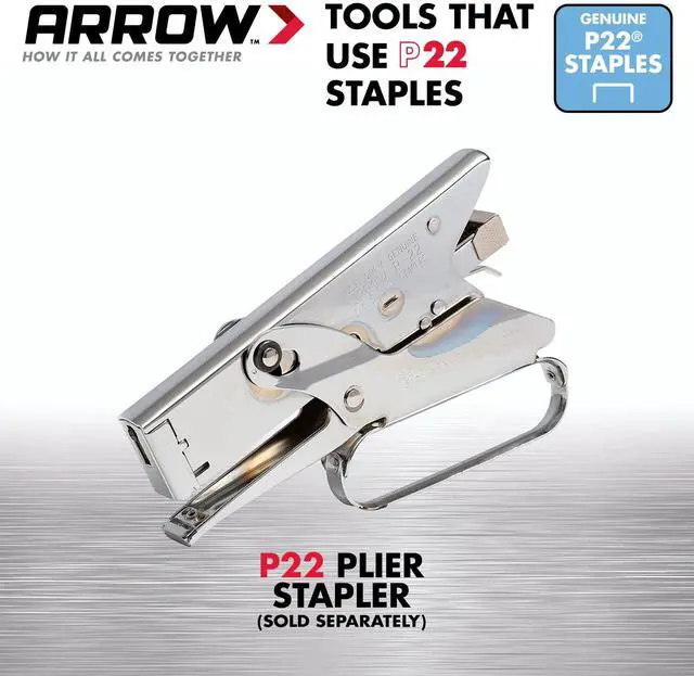 Alt view image 3 of 7 - 224 Heavy Duty P22 Staples for Use with Plier-Type Paper and Bag Staplers in Restaurants, Offices, Classrooms, 5050-Pack, 1/4-Inch Leg Length, 7/16-Inch Crown Width
