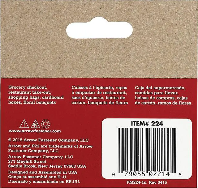 Alt view image 7 of 7 - 224 Heavy Duty P22 Staples for Use with Plier-Type Paper and Bag Staplers in Restaurants, Offices, Classrooms, 5050-Pack, 1/4-Inch Leg Length, 7/16-Inch Crown Width