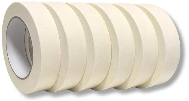 Main image of Masking Tape 1 inch 6 Pack, Adhesive Painting Tape Bulk for General Purpose Use, 1 inch x 55 Yards x 6 Rolls, 330 Yards in Total