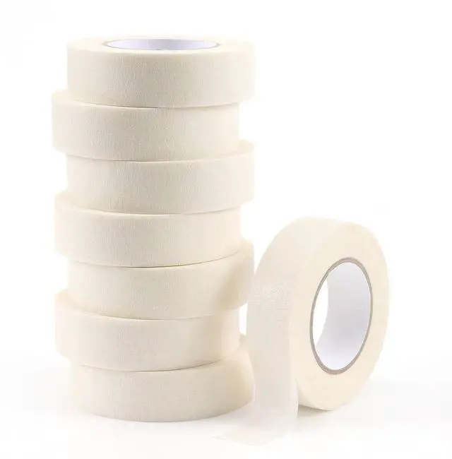 Main image of White Masking Tape 8 Rolls, 0.7 Inch x 20 Yards