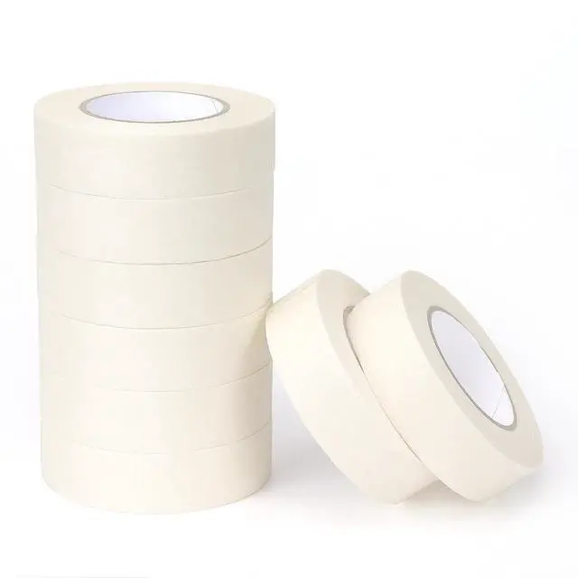 Alt view image 2 of 7 - White Masking Tape 8 Rolls, 0.7 Inch x 20 Yards