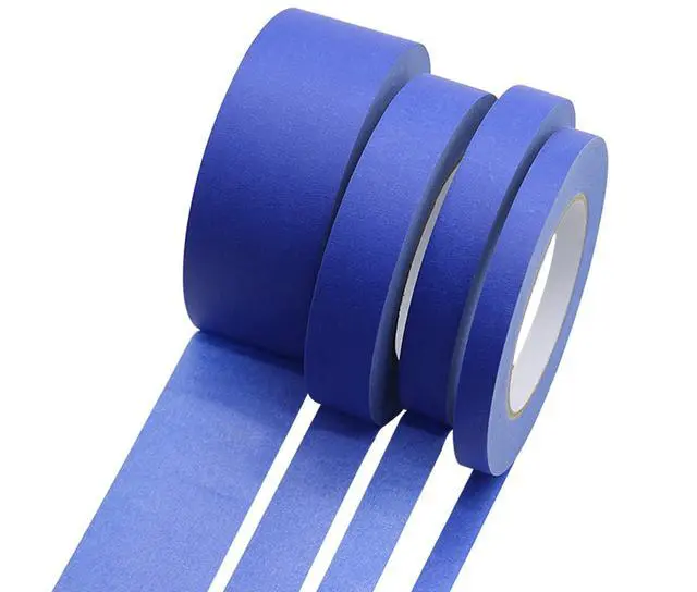 Alt view image 6 of 7 - 4 Pack Blue Painters Tape, 1/2" 3/4" 1 2 x 60yds, Multi Size Painting Masking Tape, Clean Release Paper Tape for Home and Office