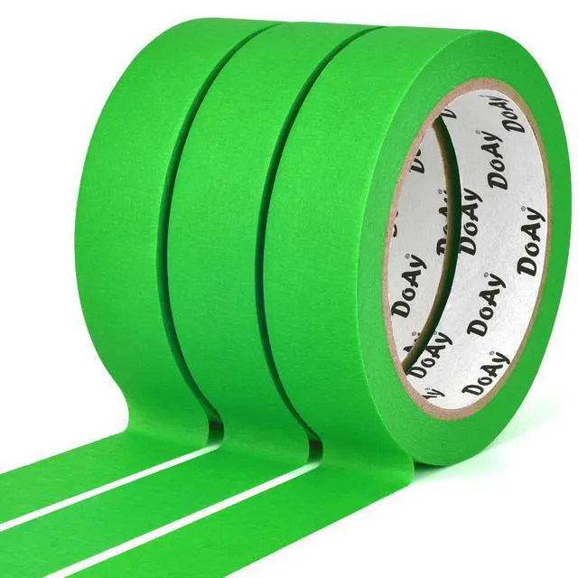 Alt view image 2 of 7 - 3 Pack Green Painters Tape - Masking Tape 1 Inch Wide - Multi-Surface, Smart Adhesion, Indoor & Outdoor - 270FT Total - Paint Tape for DIY, Labeling, Art, Car, General Purpose (#3910)