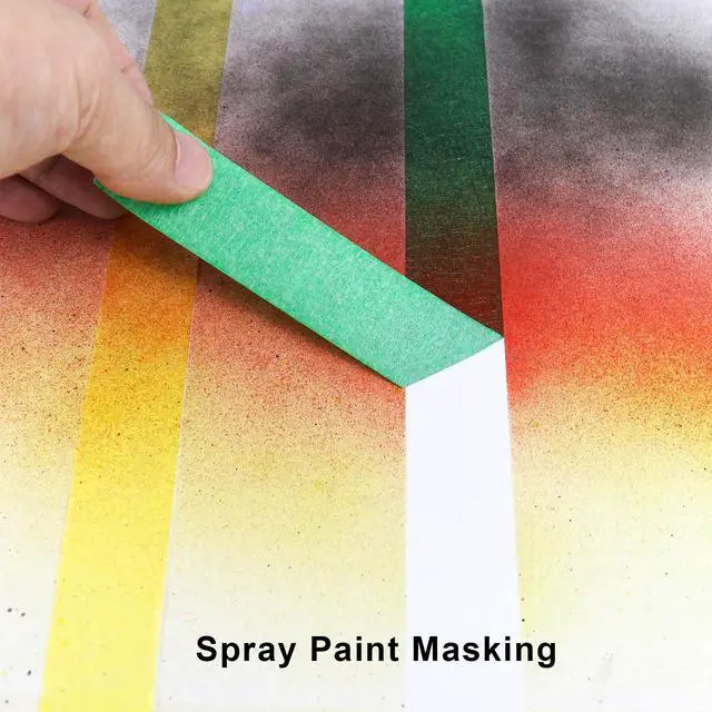 Alt view image 4 of 7 - 3 Pack Green Painters Tape - Masking Tape 1 Inch Wide - Multi-Surface, Smart Adhesion, Indoor & Outdoor - 270FT Total - Paint Tape for DIY, Labeling, Art, Car, General Purpose (#3910)