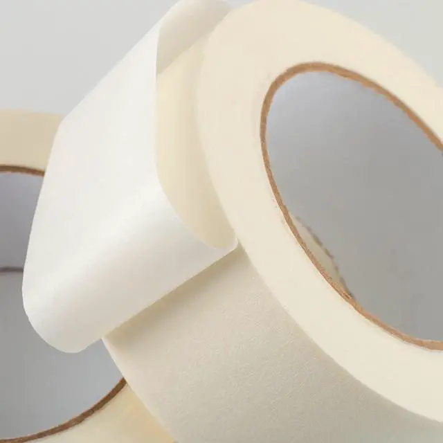 Alt view image 5 of 7 - Masking Tape 2 inch Wide, 2 Pack General Purpose Masking Tape Beige, White Tapes for Painting, Arts, Crafts, 2 inch x 55 Yards x 2 Rolls (110 Total Yards)