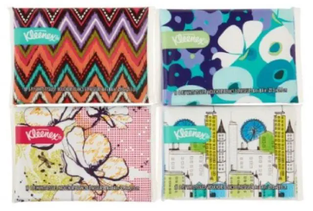 Main image of Kleenex Slim Pack Facial Tissue 10 Count 3-ply (Pack of 12)