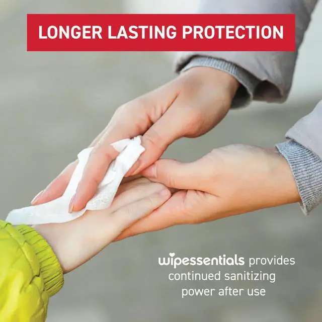 Alt view image 2 of 7 - Essentials Hand Sanitizer Wipes for Adults & Kids - 90 Count, 3 Packs