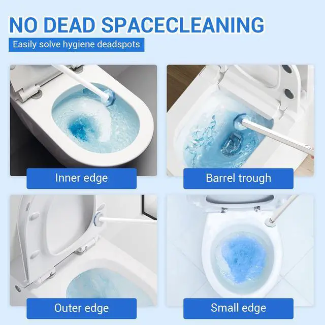 Alt view image 5 of 6 - 50Pcs Disposable Toilet Brush Refills Compatible with Clorox ToiletWand, Universal Scrubber Replacement Heads, Foaming Cleaner Pads, Secure Lock Snap-On Design, Odor Control, Easy Cleaning