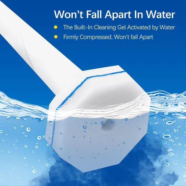 Alt view image 2 of 7 - 64 Count Disposable toilet brush head for Clorox Toilet Wand, Disposable Toilet Brush Heads, 5X Cleaning Power, Tear-Resistant, Fresh Scent
