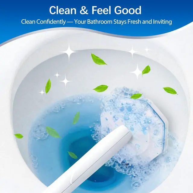 Alt view image 4 of 7 - 64 Count Disposable toilet brush head for Clorox Toilet Wand, Disposable Toilet Brush Heads, 5X Cleaning Power, Tear-Resistant, Fresh Scent