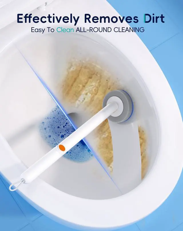 Alt view image 6 of 7 - Disposable Toilet Cleaning System - Toilet Brush Kit with 36 High-Performance Refills, Wall Mounted Toilet Brush and Holder for Deep Cleaning Bathroom (36 Refills)