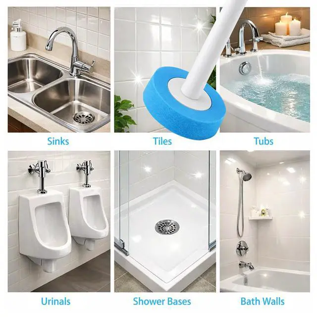 Alt view image 5 of 7 - 24 Pack Disposable Toilet Bowl Brush Refills Only for Auto-Open Lid