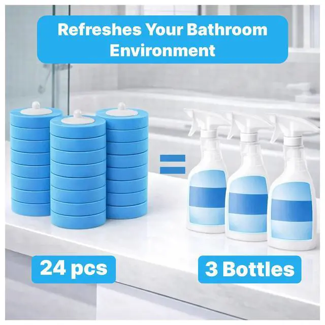 Alt view image 7 of 7 - 24 Pack Disposable Toilet Bowl Brush Refills Only for Auto-Open Lid