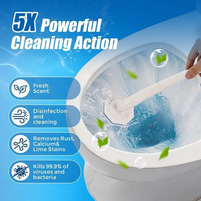 Alt view image 2 of 7 - 64 Pack Toilet Wand Refills for Clorox,5X Cleaning Power,Fresh Fragrance,Extra Thick,Compatible with Most Toilet Cleaning Wands