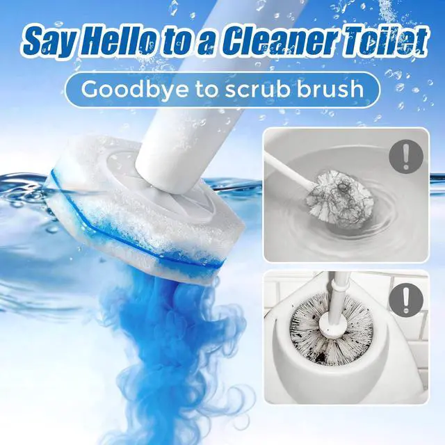 Alt view image 6 of 7 - 64 Pack Toilet Wand Refills for Clorox,5X Cleaning Power,Fresh Fragrance,Extra Thick,Compatible with Most Toilet Cleaning Wands