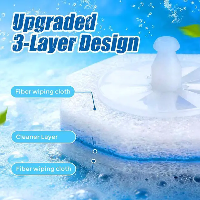 Alt view image 3 of 7 - 64 Pack Toilet Wand Refills for Clorox,5X Cleaning Power,Fresh Fragrance,Extra Thick,Compatible with Most Toilet Cleaning Wands