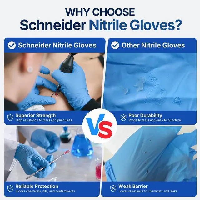 Alt view image 2 of 7 - Medical Exam Glove, Gloves Disposable Latex Free, Powder Free