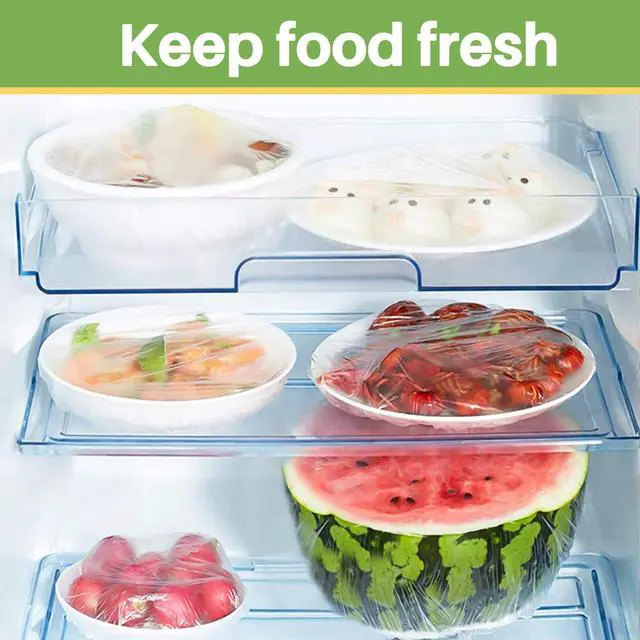 Alt view image 7 of 7 - 100 Bowl Covers Bread Proofing - Extra Large Plastic Wrap for Food