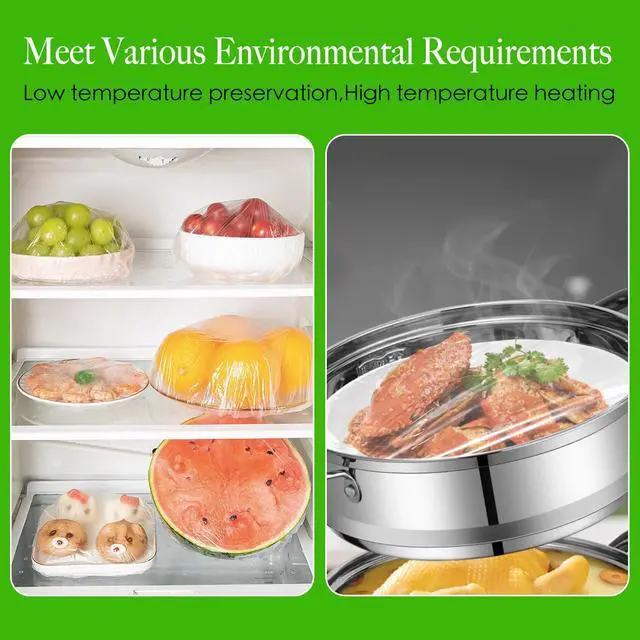 Alt view image 7 of 7 - Bowl Covers Elastic - 100 Count - Reusable Plastic Bowl Covers - Covers 4-9 Inch Bowls/Plate, Flexible Food Cover, Multi-Purpose Kitchen Outdoor Must-Have