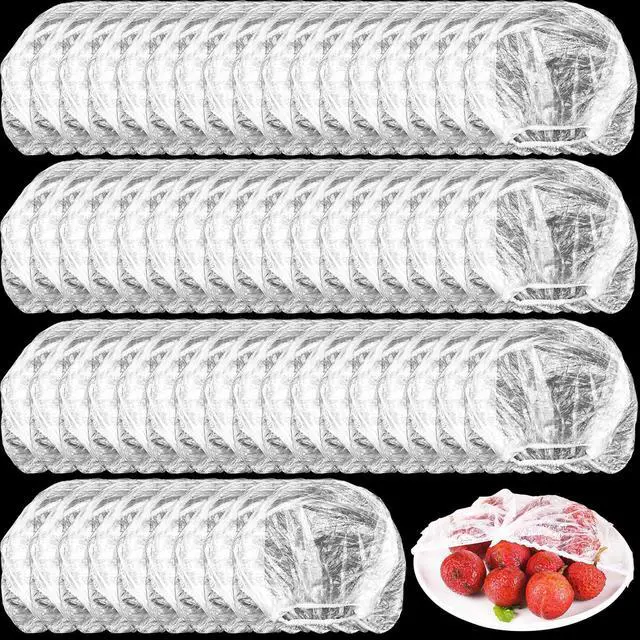 Main image of 400 Pcs Fresh Keeping Bags,Plastic Food Storage Covers,Elastic Sealing Bowl Lids,Adjustable Wrap Bowl Covers for Family Kitchen Outdoor Picnic
