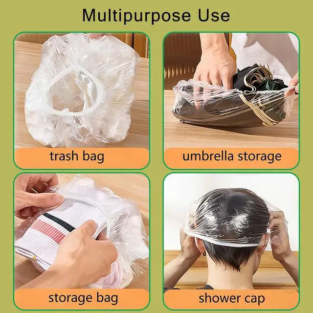 Alt view image 7 of 7 - 100 Pcs Plastic Bowl Covers for Bread Proofing, bulk fermentation bowl with cover, Large Elastic disposable Wrap for Food,Storage Baking Rising Keep Food Fresh,Safe materials