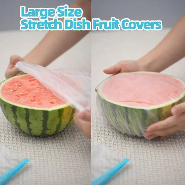 Alt view image 5 of 7 - 100Pcs Bowl Covers for Bread Proofing, Thickend Large Bowl Dish Plate Cover, Sourdough Bread Baking Supplies, Shower Caps, Food Fruit Fresh Keeping Storage Accessories, BPA Free, Food Grade