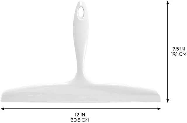 Alt view image 2 of 5 - Bathroom Plastic Shower Squeegee, White
