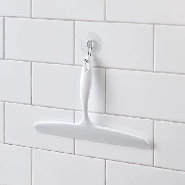Alt view image 5 of 5 - Bathroom Plastic Shower Squeegee, White