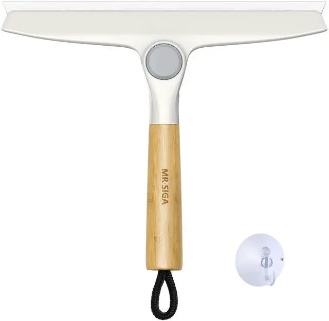 Main image of Silicone Squeegee for Shower Door, Mirror, Glass, 10 inch, White