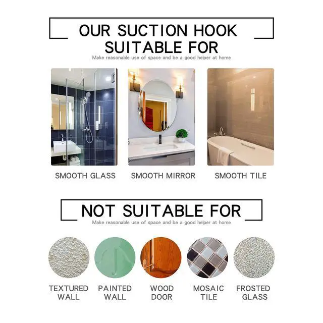 Alt view image 6 of 7 - Shower Squeegee Clear Glass Wall Cleaner Stainless Steel with Suction Storage Hook -10'', Chrome