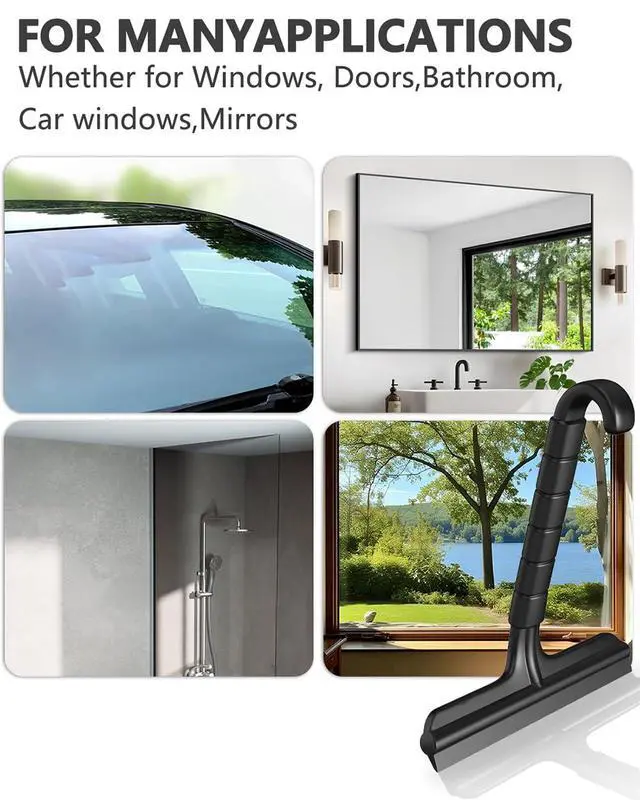 Alt view image 4 of 7 - Shower Squeegee for Glass Doors, 8 Inch Bathroom Squeegee for Shower Glass