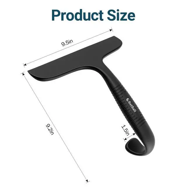 Alt view image 2 of 7 - Shower Squeegee for Glass Doors,One-piece All Silicone Squeegee
