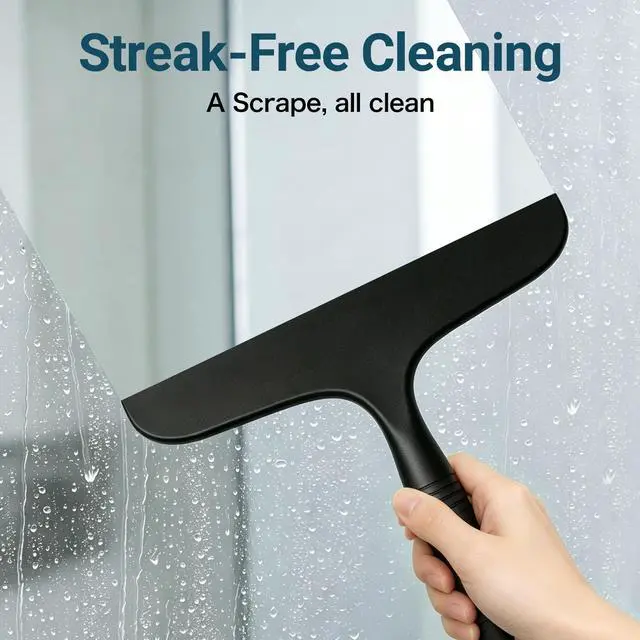Alt view image 3 of 7 - Shower Squeegee for Glass Doors,One-piece All Silicone Squeegee