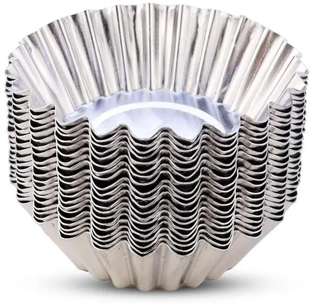 Main image of 20 Pcs Aluminum Foil Tart Pans, Mini Pie Tins for Baking & Desserts